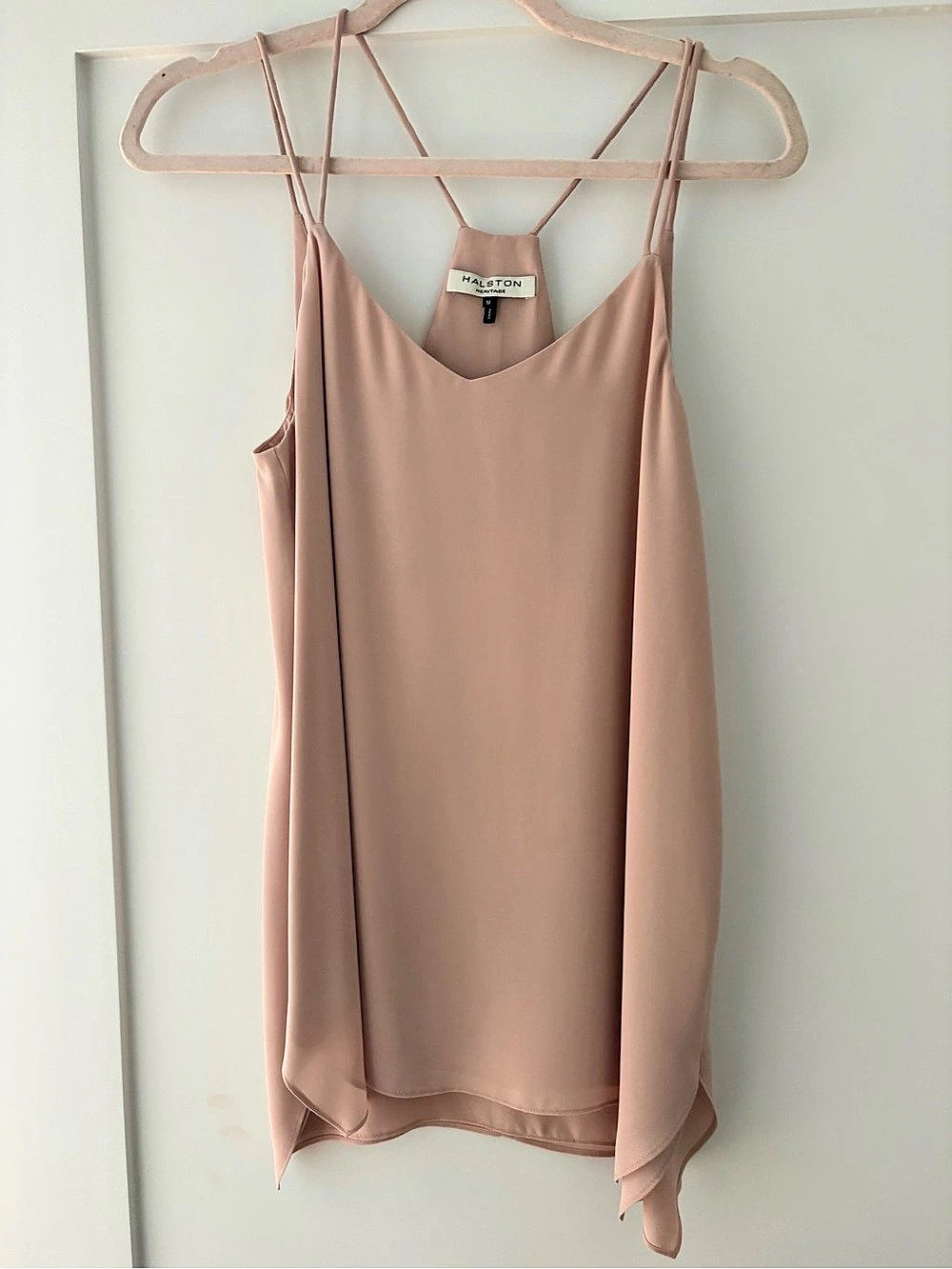 Halston Heritage soft blush Camisole in Pink Size Medium Like New designer